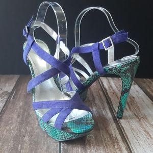 Calvin Klein Kamille Strappy Platform Heels Pumps